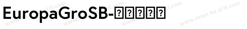 EuropaGroSB字体转换