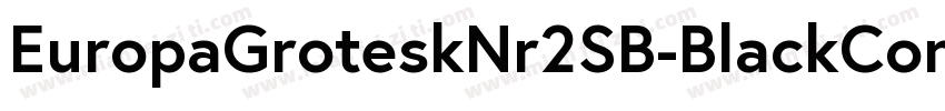 EuropaGroteskNr2SB-BlackCond字体转换