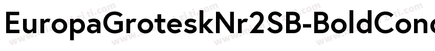 EuropaGroteskNr2SB-BoldCond字体转换