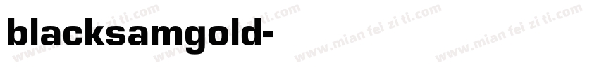 blacksamgold字体转换