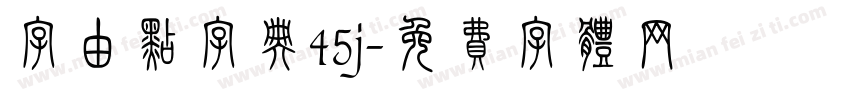 字由点字典45j字体转换