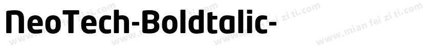 NeoTech-Boldtalic字体转换