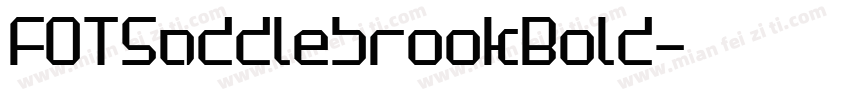 FOTSaddlebrookBold字体转换