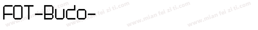 FOT-Budo字体转换