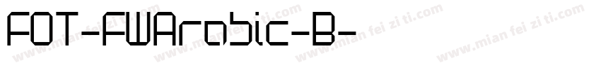 FOT-FWArabic-B字体转换