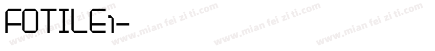 FOTILE1字体转换