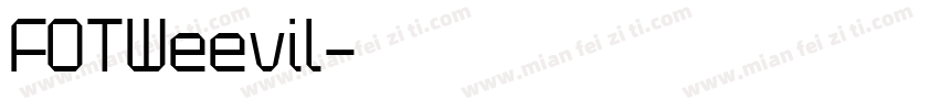 FOTWeevil字体转换