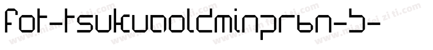 fot-tsukuaoldminpr6n-b字体转换