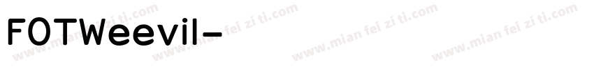 FOTWeevil字体转换