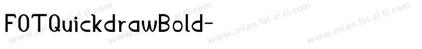 FOTQuickdrawBold字体转换