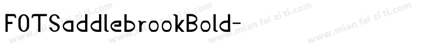 FOTSaddlebrookBold字体转换
