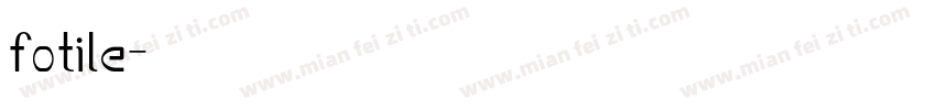fotile字体转换