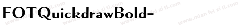 FOTQuickdrawBold字体转换