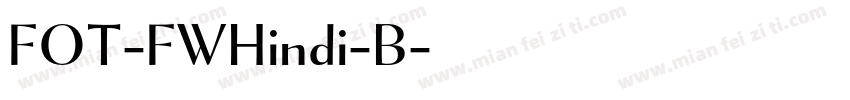FOT-FWHindi-B字体转换