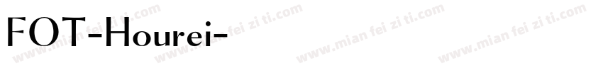FOT-Hourei字体转换
