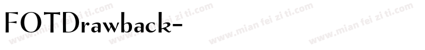 FOTDrawback字体转换