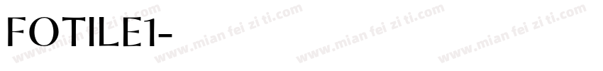 FOTILE1字体转换
