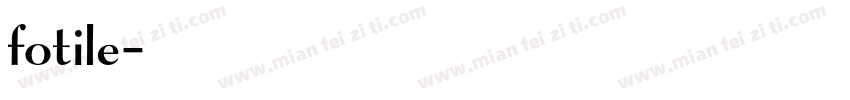fotile字体转换