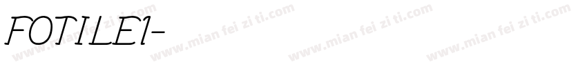 FOTILE1字体转换