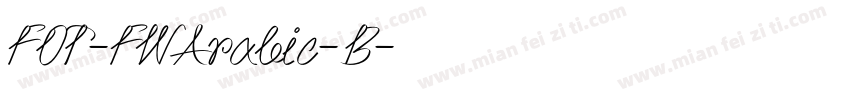 FOT-FWArabic-B字体转换