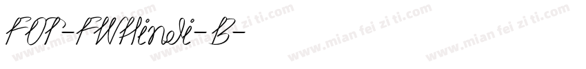 FOT-FWHindi-B字体转换