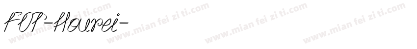 FOT-Hourei字体转换