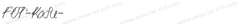 FOT-Kafu字体转换