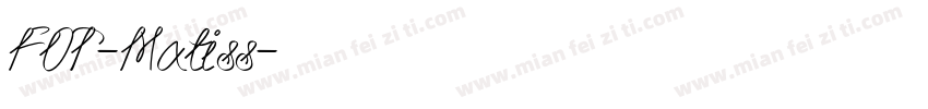 FOT-Matiss字体转换