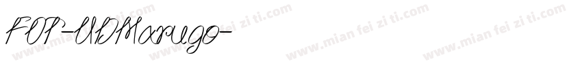 FOT-UDMarugo字体转换
