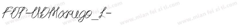 FOT-UDMarugo_L字体转换