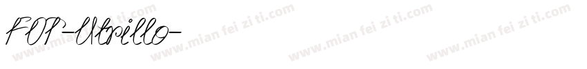 FOT-Utrillo字体转换