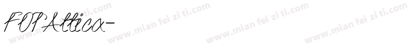 FOTAttica字体转换