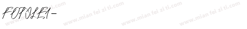 FOTILE1字体转换