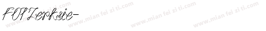 FOTZerksie字体转换
