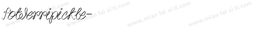 fotderripickle字体转换