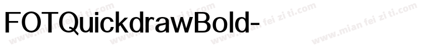 FOTQuickdrawBold字体转换