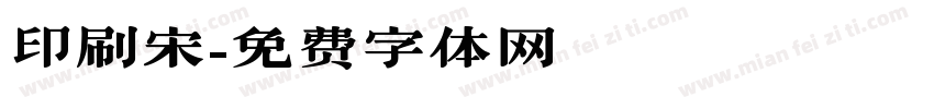 印刷宋字体转换