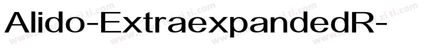 Alido-ExtraexpandedR字体转换