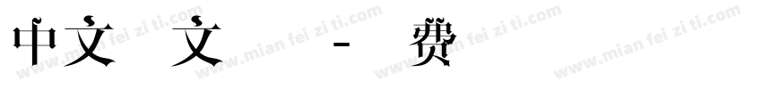中文英文字体字体转换