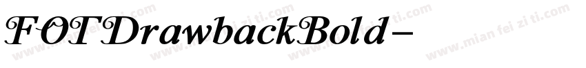FOTDrawbackBold字体转换