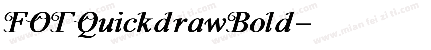 FOTQuickdrawBold字体转换
