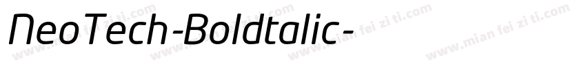 NeoTech-Boldtalic字体转换