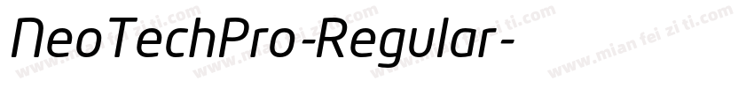 NeoTechPro-Regular字体转换