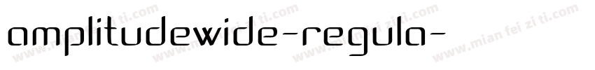 amplitudewide-regula字体转换