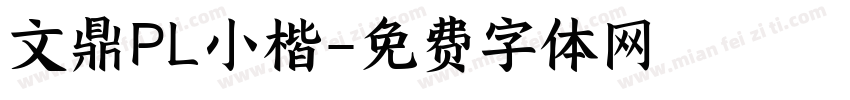文鼎PL小楷字体转换