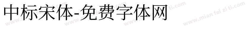 中标宋体字体转换