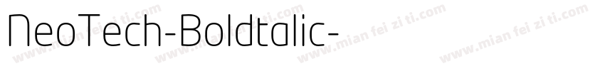NeoTech-Boldtalic字体转换