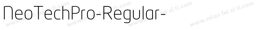 NeoTechPro-Regular字体转换