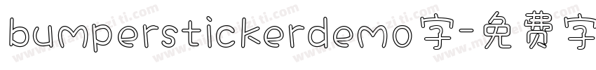 bumperstickerdemo字字体转换