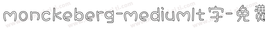 monckeberg-mediumlt字字体转换